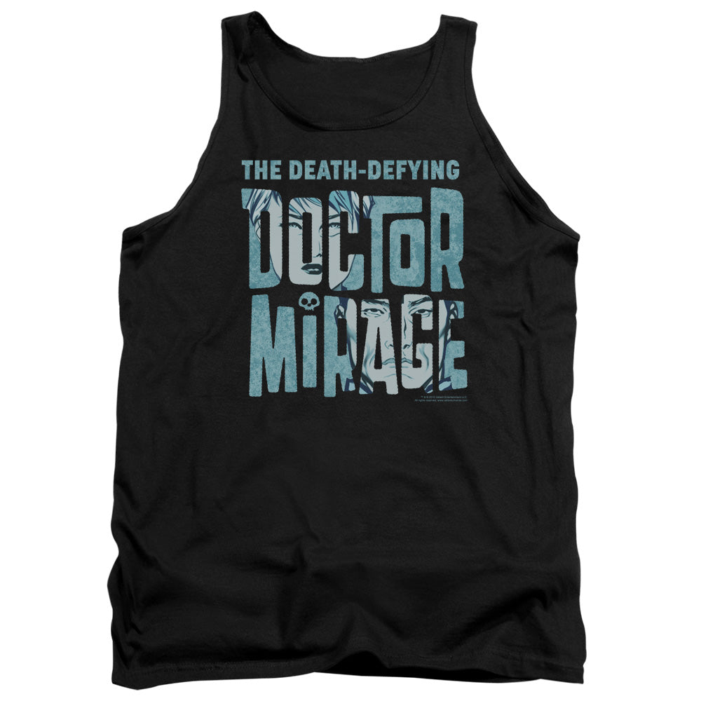 Doctor Mirage Character Logo Mens Tank Top Shirt Black