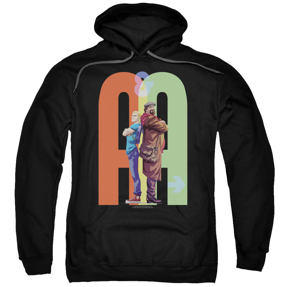 Archer & Armstrong Back To Bak Mens Hoodie Black