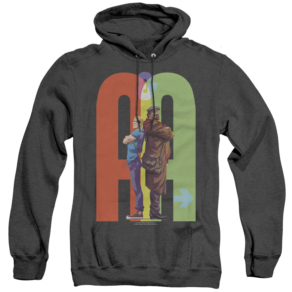 Archer & Armstrong Back To Bak Heather Mens Hoodie Black