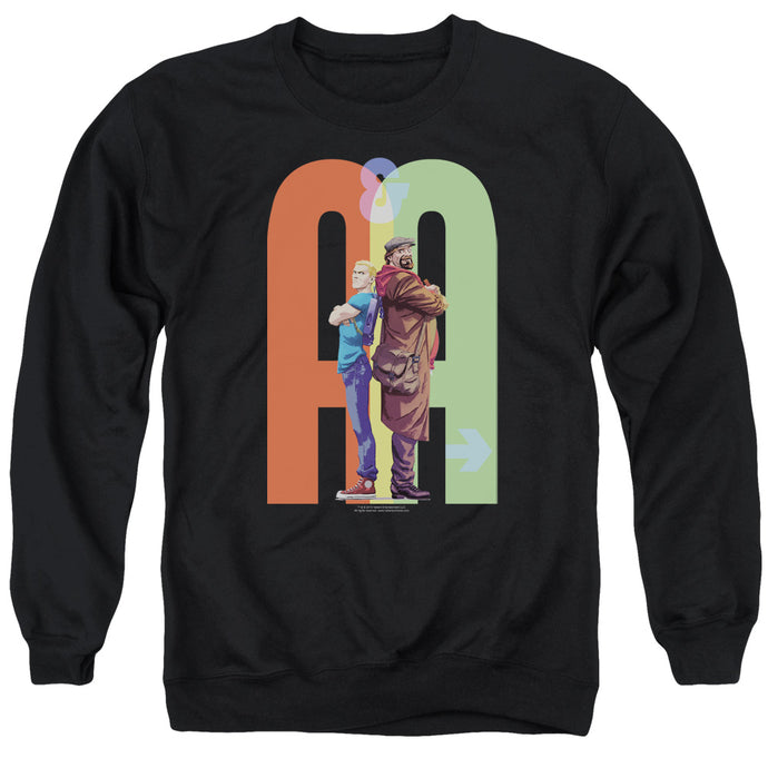 Archer & Armstrong Back To Bak Mens Crewneck Sweatshirt Black