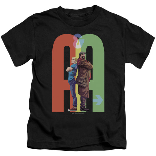 Archer & Armstrong Back To Bak Juvenile Kids Youth T Shirt Black