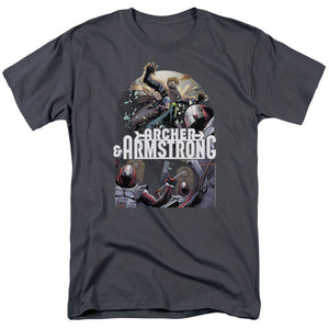 Archer & Armstrong Dropping In Mens T Shirt Charcoal