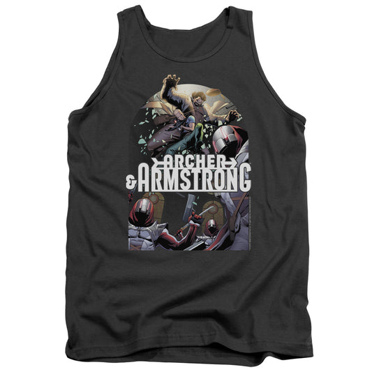 Archer & Armstrong Dropping In Mens Tank Top Shirt Charcoal