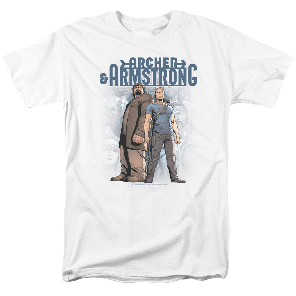 Archer & Armstrong Two Against All Mens T Shirt White