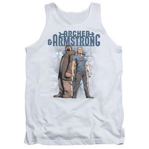 Archer & Armstrong Two Against All Mens Tank Top Shirt White