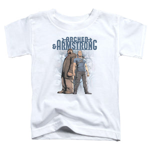 Archer & Armstrong Two Against All Toddler Kids Youth T Shirt White