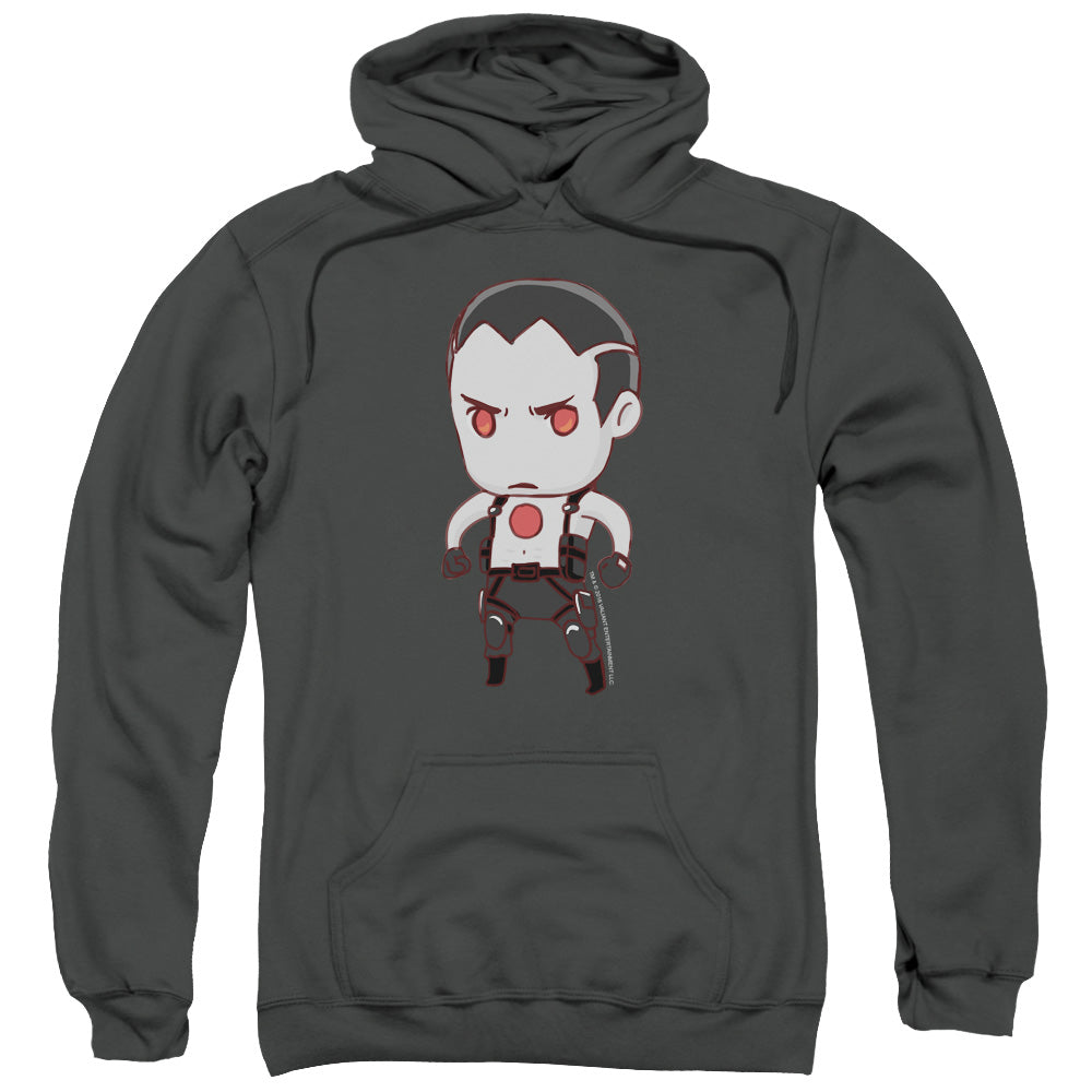 Bloodshot Chibi Mens Hoodie Charcoal