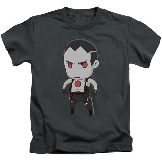 Bloodshot Chibi Juvenile Kids Youth T Shirt Charcoal