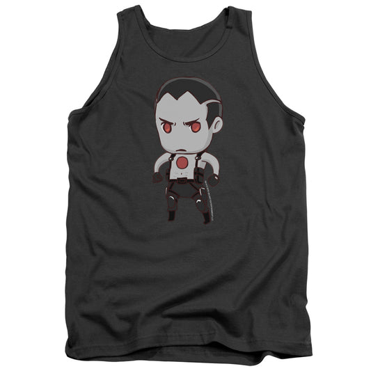 Bloodshot Chibi Mens Tank Top Shirt Charcoal