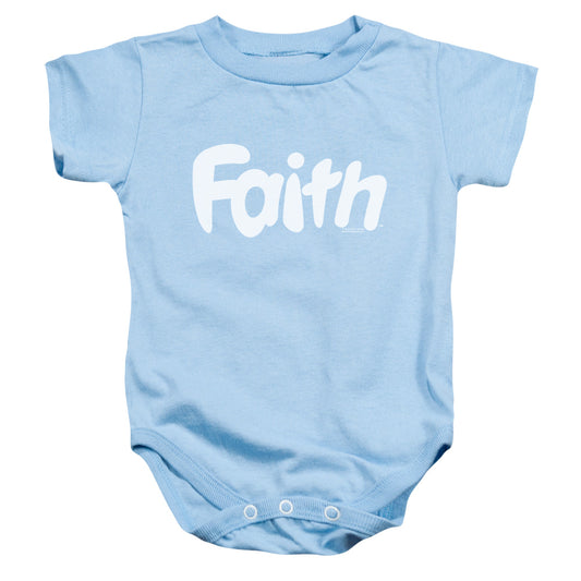 Valiant Faith Logo Infant Baby Snapsuit Light Blue