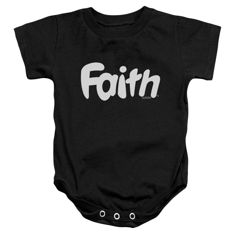 Valiant Faith Logo Infant Baby Snapsuit Black