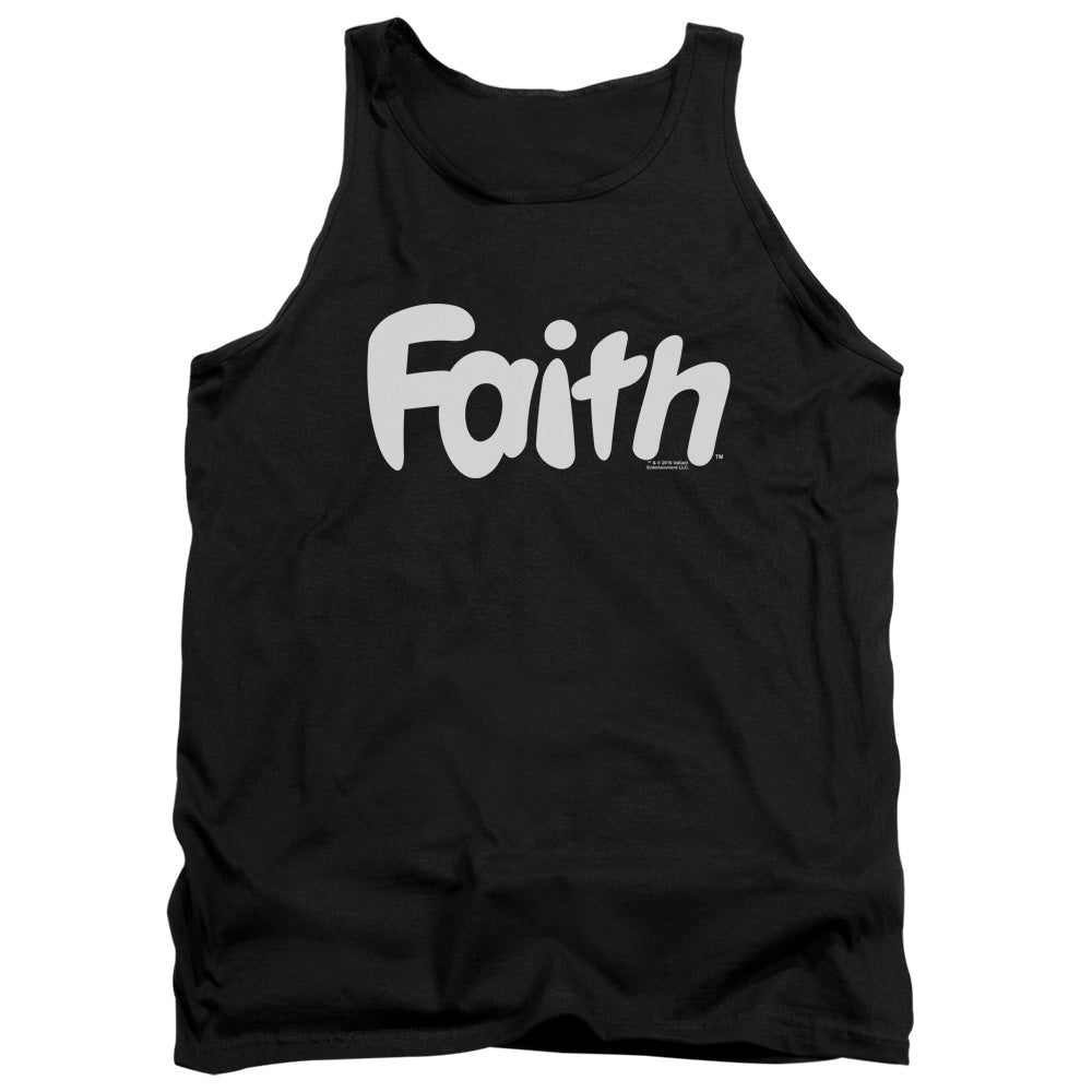 Valiant Faith Logo Mens Tank Top Shirt Black