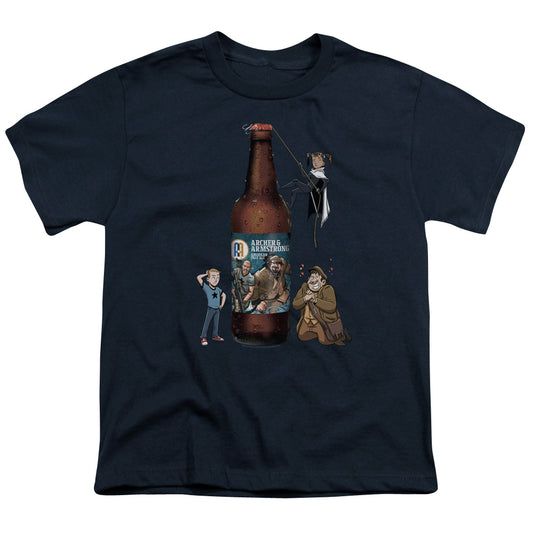 Archer & Armstrong Ale Kids Youth T Shirt Navy Blue