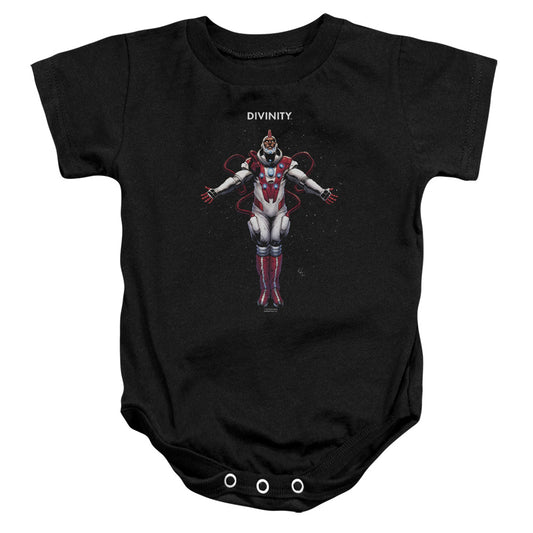 Valiant Divinity Space Infant Baby Snapsuit Black