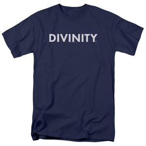 Valiant Comics Divinity Logo Mens T Shirt Navy Blue