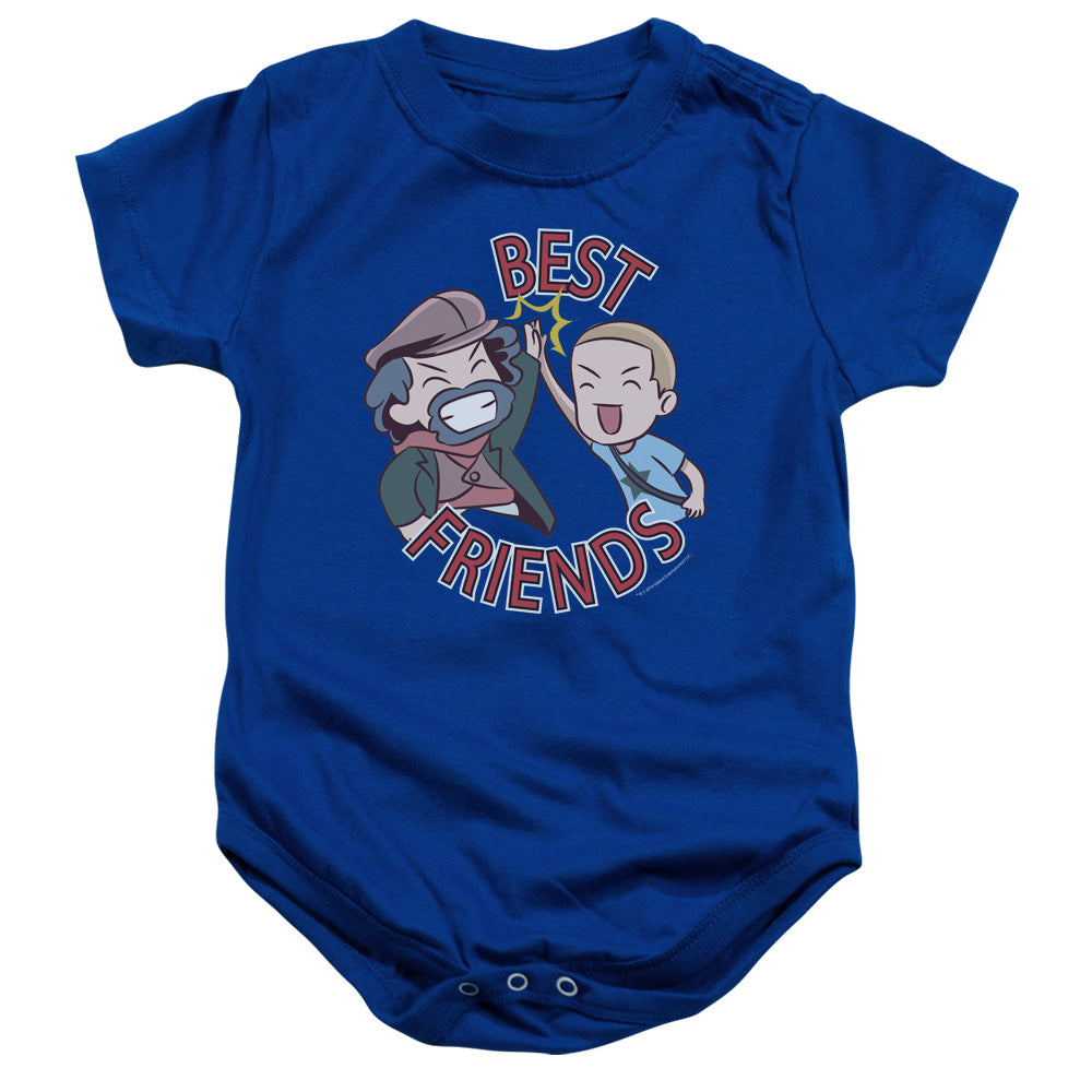 Valiantbest Friends Emoji Infant Baby Snapsuit Royal Blue