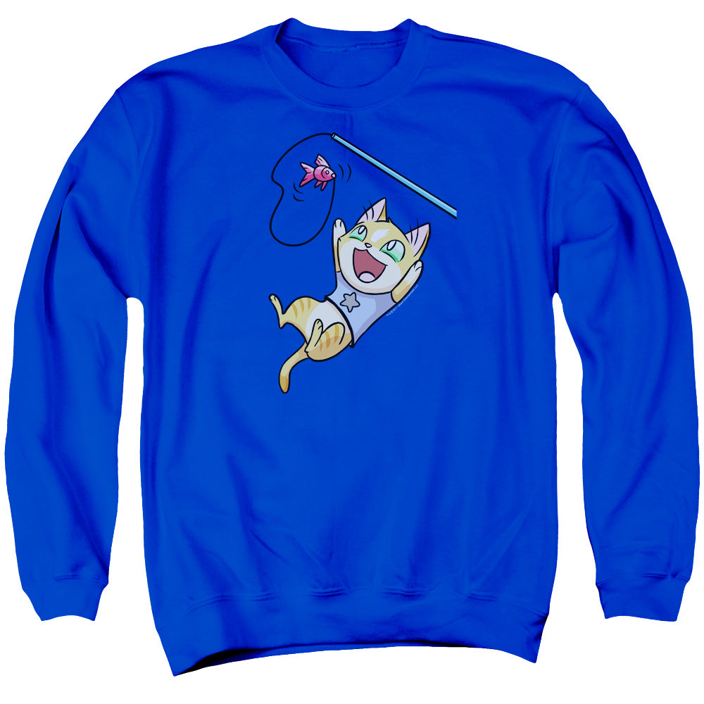 Valiant Comics Archer Cat Cosplay Mens Crewneck Sweatshirt Royal Blue