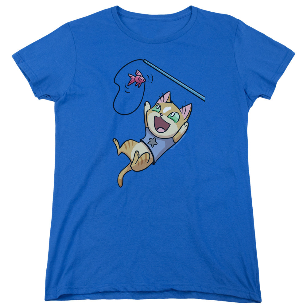 Valiant Comics Archer Cat Cosplay Womens T Shirt Royal Blue