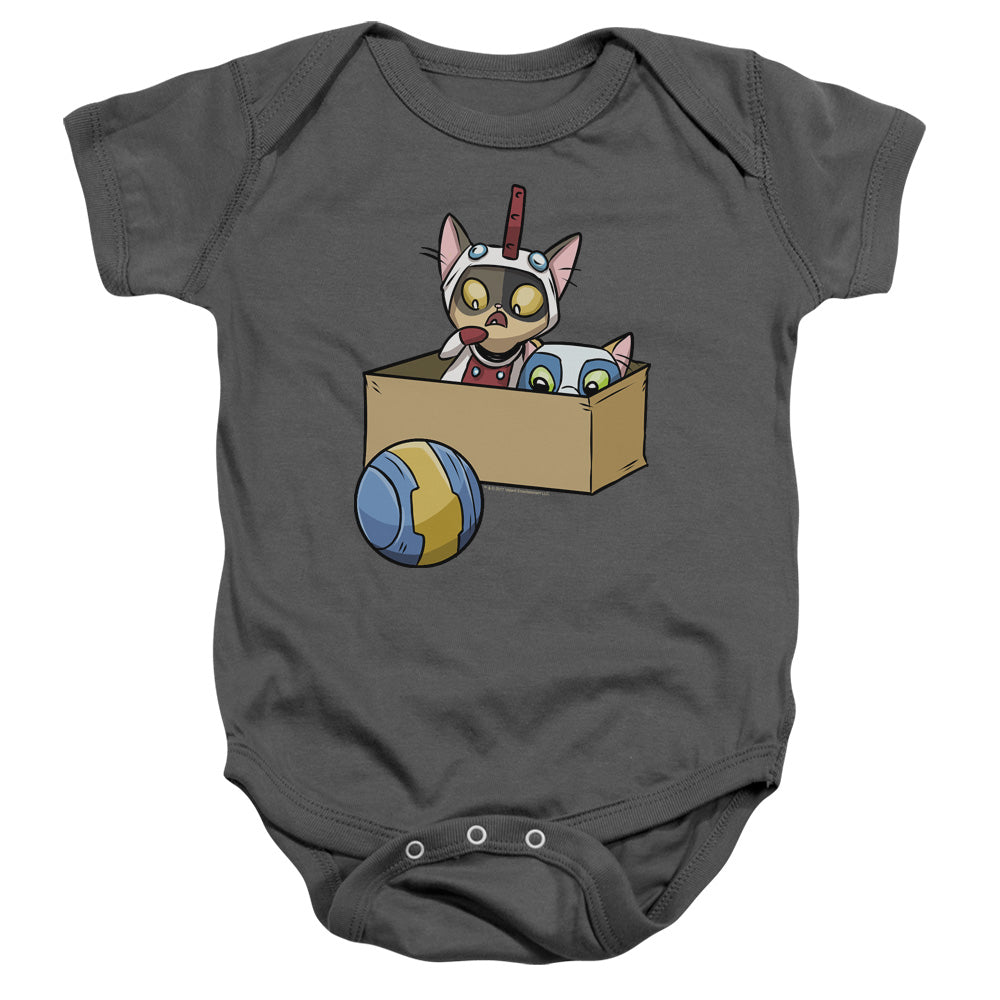 Valiant Comics Divinity Quantum Cat Cosplay Infant Baby Snapsuit Charcoal