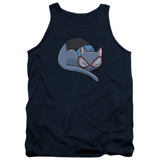 Valiant Comics Kris Hathaway Cat Cosplay Mens Tank Top Shirt Navy Blue