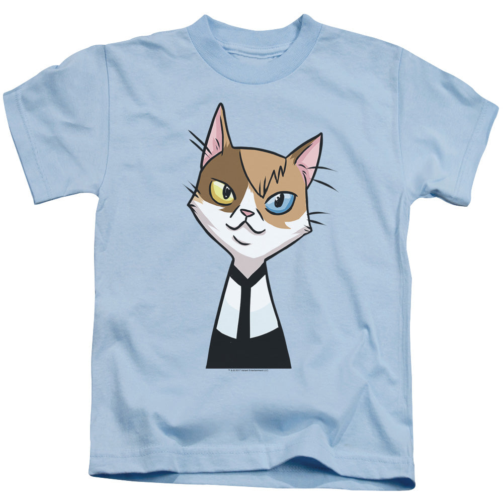 Valiant Comics Doctor Mirage Cat Cosplay Juvenile Kids Youth T Shirt Light Blue