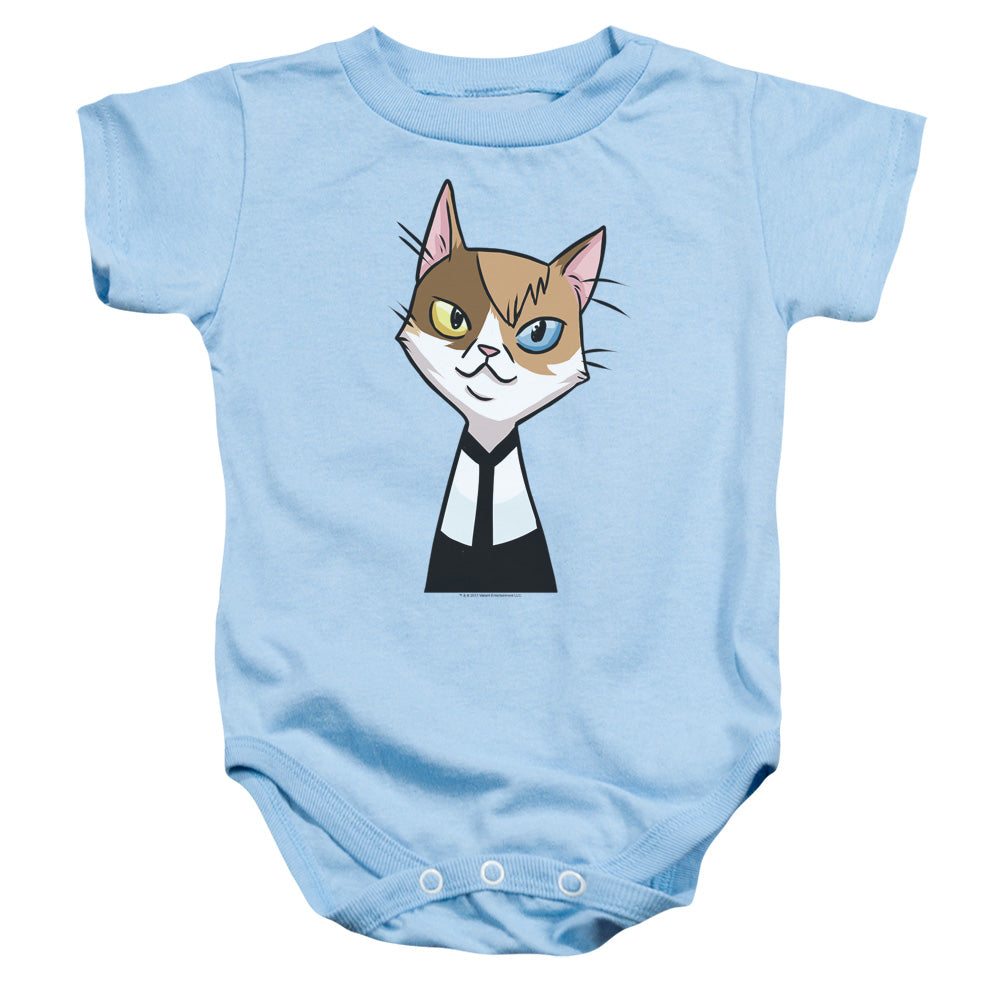 Valiant Comics Doctor Mirage Cat Cosplay Infant Baby Snapsuit Light Blue