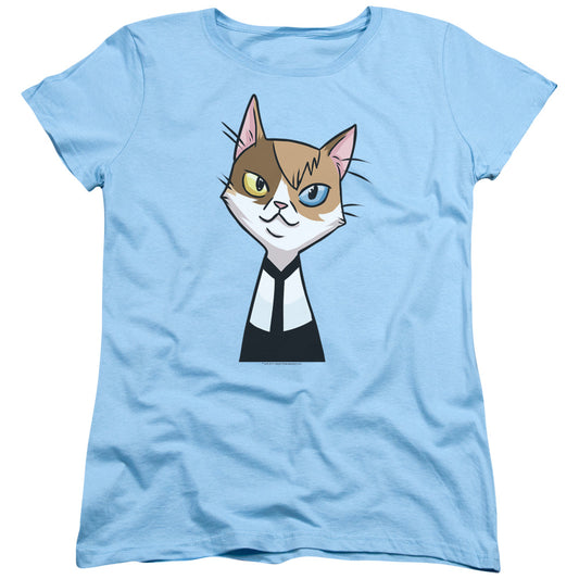 Valiant Comics Doctor Mirage Cat Cosplay Womens T Shirt Light Blue