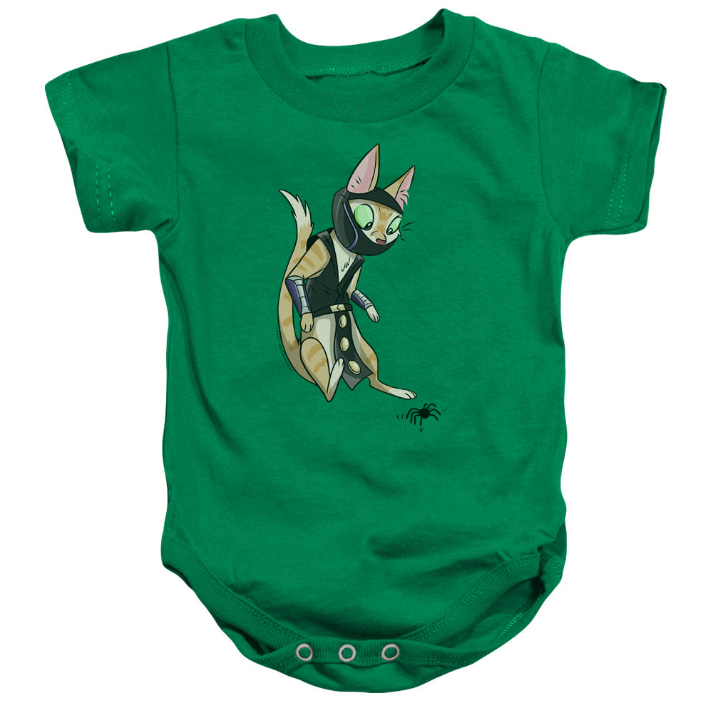 Valiant Comics Ninjak Cat Cosplay Infant Baby Snapsuit Kelly Green