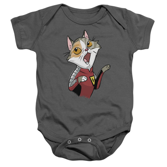 Valiant Comics Hard Corps Cat Cosplay Infant Baby Snapsuit Charcoal