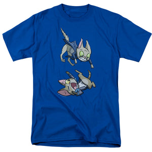 Valiant Comics Harbinger Cat Cosplay Mens T Shirt Royal Blue