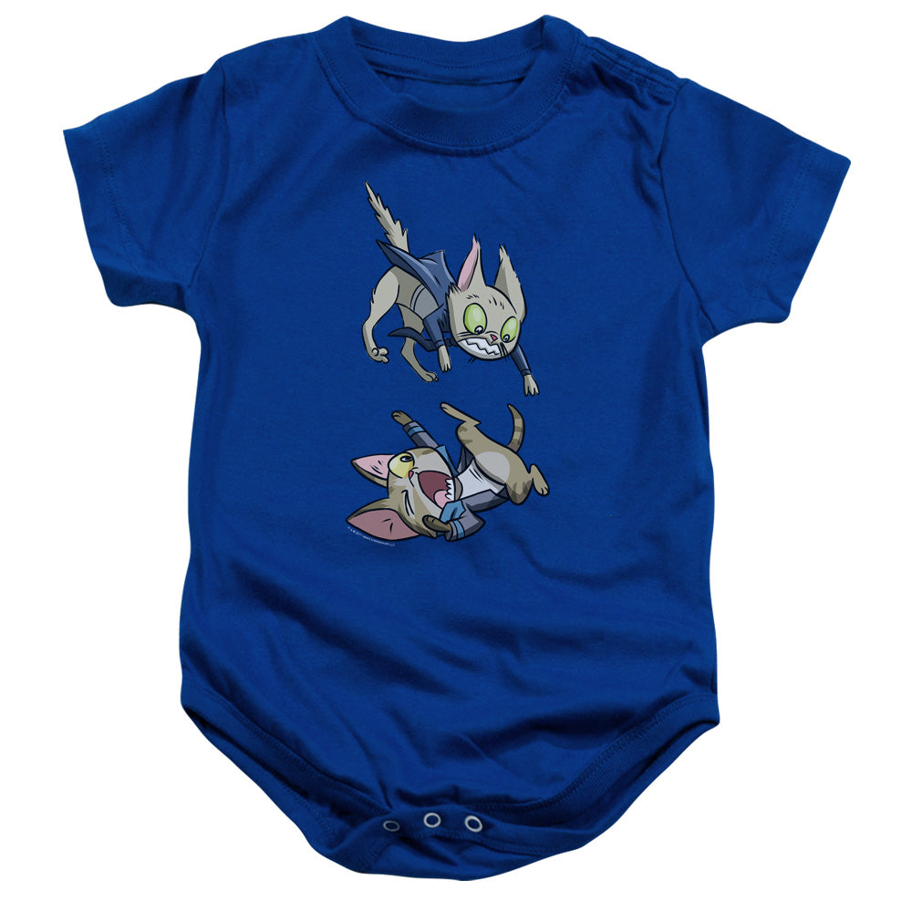 Valiant Comics Harbinger Cat Cosplay Infant Baby Snapsuit Royal Blue