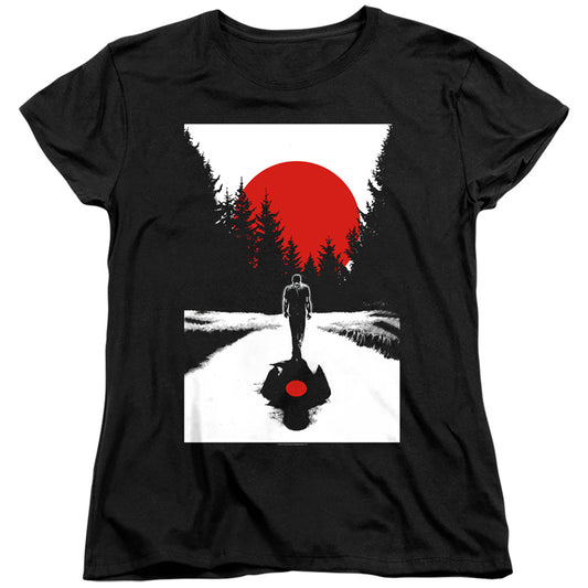 Bloodshot Woods Womens T Shirt Black