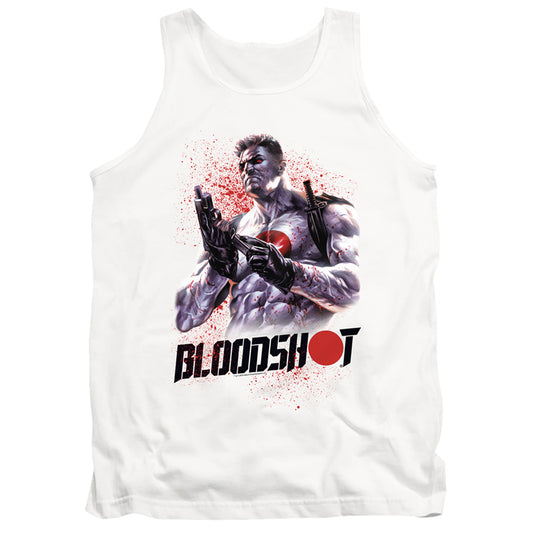 Bloodshot Reload Mens Tank Top Shirt White