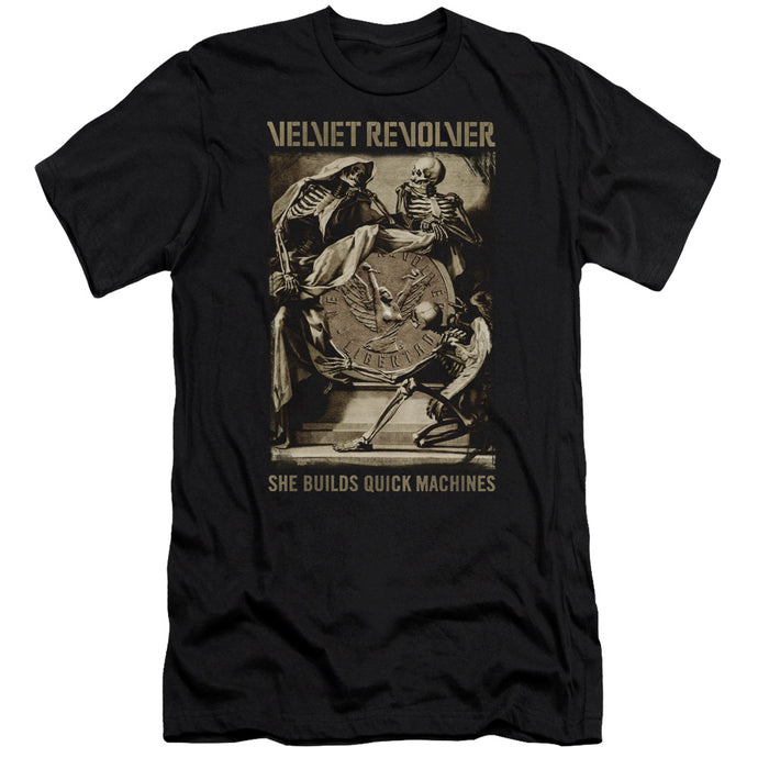 Velvet Revolver Quick Machines Slim Fit Mens T Shirt Black