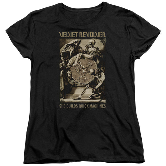 Velvet Revolver Quick Machines Womens T Shirt Black