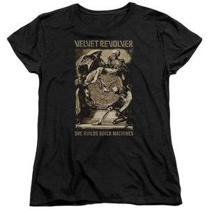 Velvet Revolver Quick Machines Womens T Shirt Black