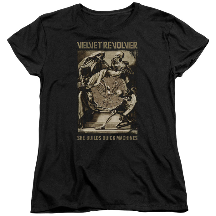 Velvet Revolver Quick Machines Womens T Shirt Black