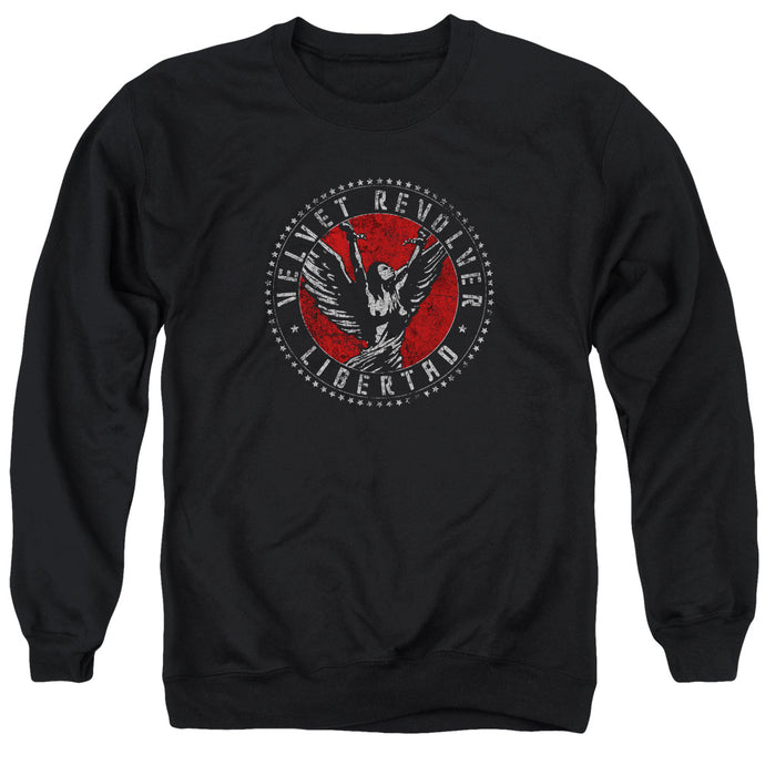 Velvet Revolver Circle Logo Mens Crewneck Sweatshirt Black