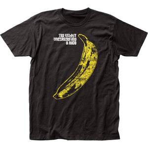 Velvet Underground Distressed Banana Mens T Shirt Black