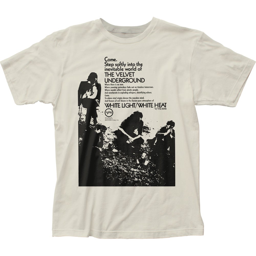 Velvet Underground Come Step Softly Mens T Shirt Vintage White