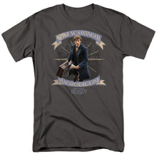 Load image into Gallery viewer, Fantastic Beasts Newt Scamander Mens T Shirt Charcoal