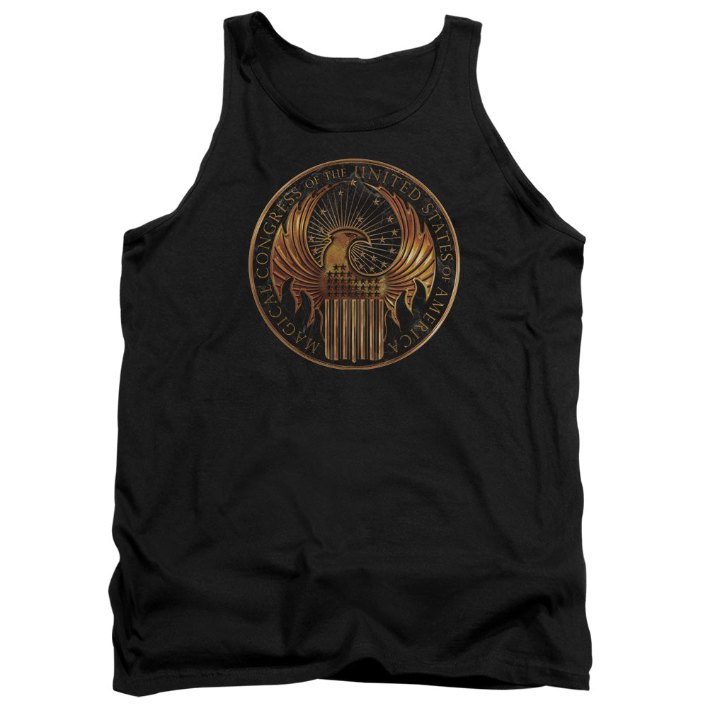 Fantastic Beasts Magical Congress Crest Mens Tank Top Shirt Black