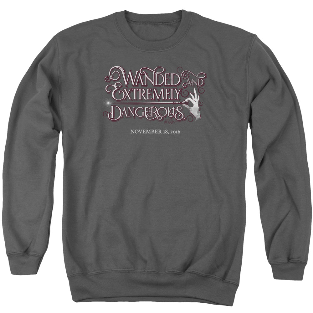 Fantastic Beasts Wanded Mens Crewneck Sweatshirt Charcoal