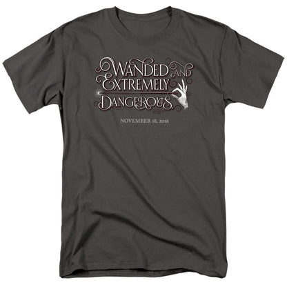 Fantastic Beasts Wanded Mens T Shirt Charcoal