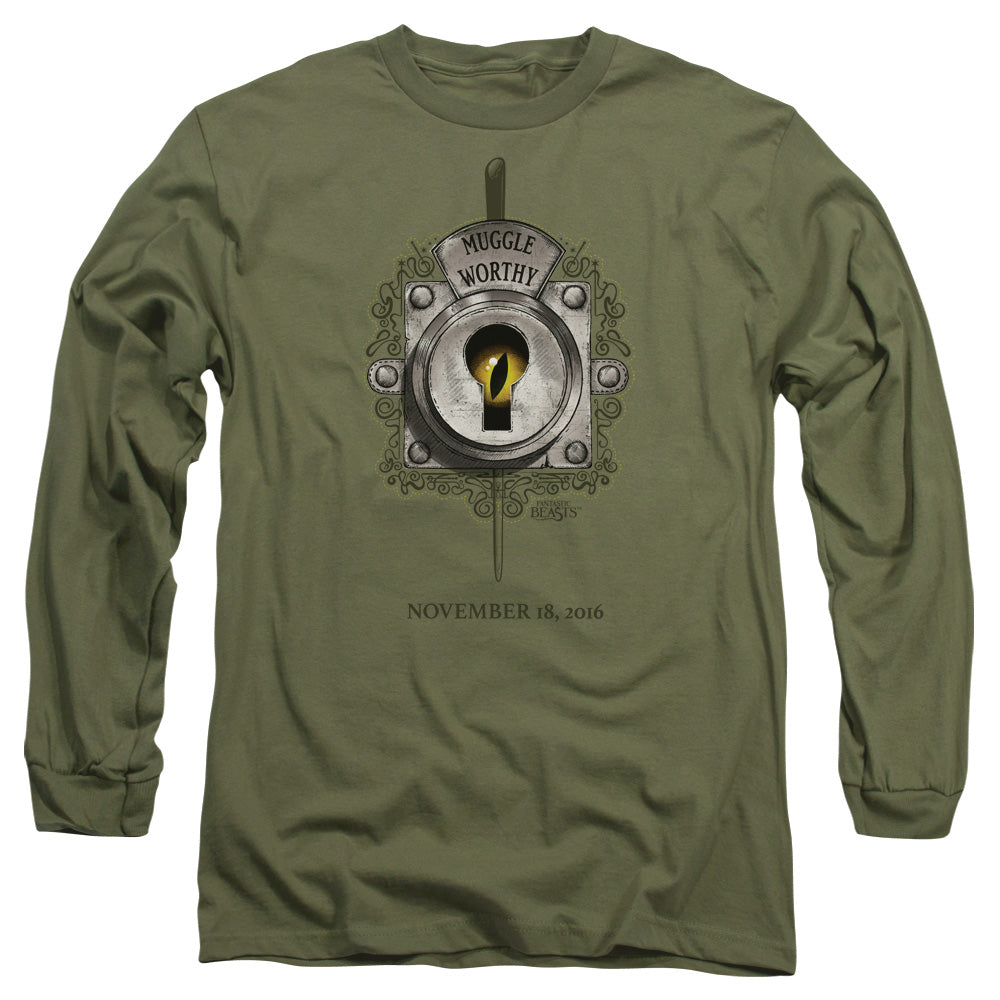 Fantastic Beasts Muggle Worthymens Long Sleeve Shirt Military Green