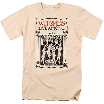 Fantastic Beasts Witches Live Among Us Mens T Shirt Cream