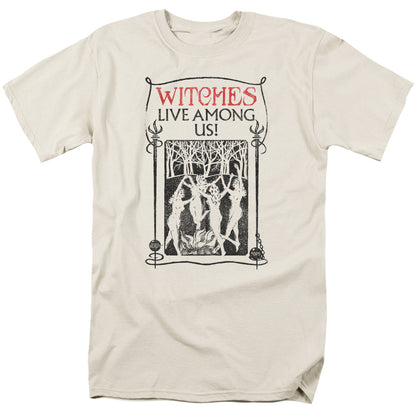 Fantastic Beasts Witches Live Among Us Mens T Shirt Cream