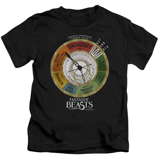 Fantastic Beasts Threat Gauge Juvenile Kids Youth T Shirt Black