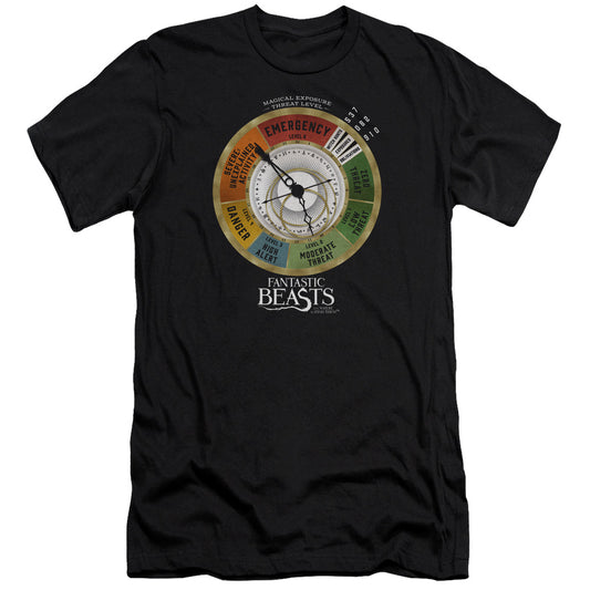 Fantastic Beasts Threat Gauge Slim Fit Mens T Shirt Black