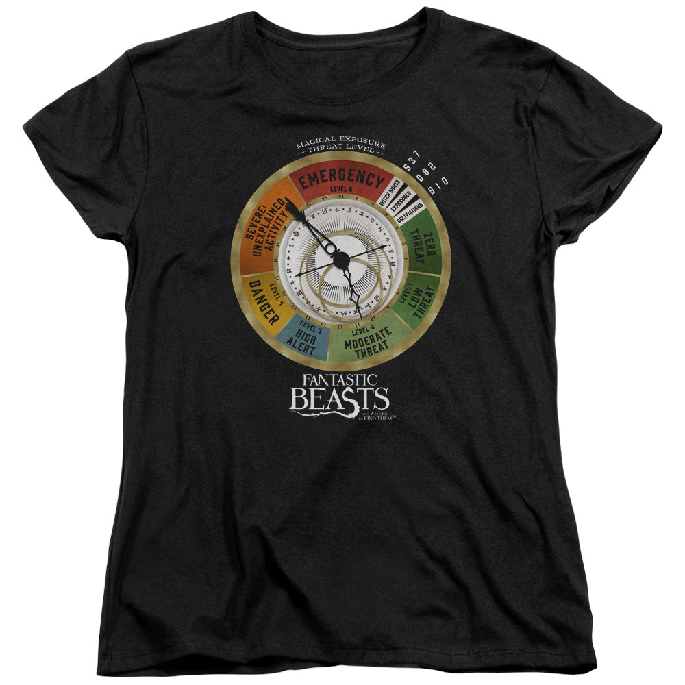 Fantastic Beasts Threat Gauge Womens T Shirt Black